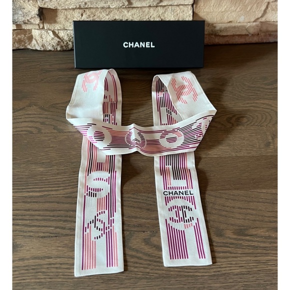 Chanel Silk Skinny Scarf 2024 - Picture 1 of 13